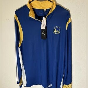 Golden State Warriors VIP Collection 1/4 Zip Pullover Size Mens Medium NWT